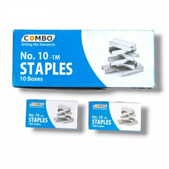 

Isi Hekter / Isi Jepretan / Necis / Isi Stapler / Isi Staples Kecil COMBO No. 10 - 1 Pack (20 Box)
