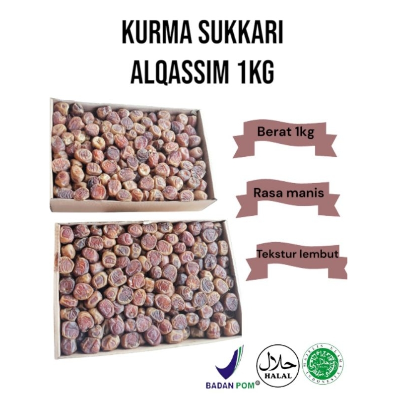 

Kurma Sukkari Barari 1Kg Saudi Arabia