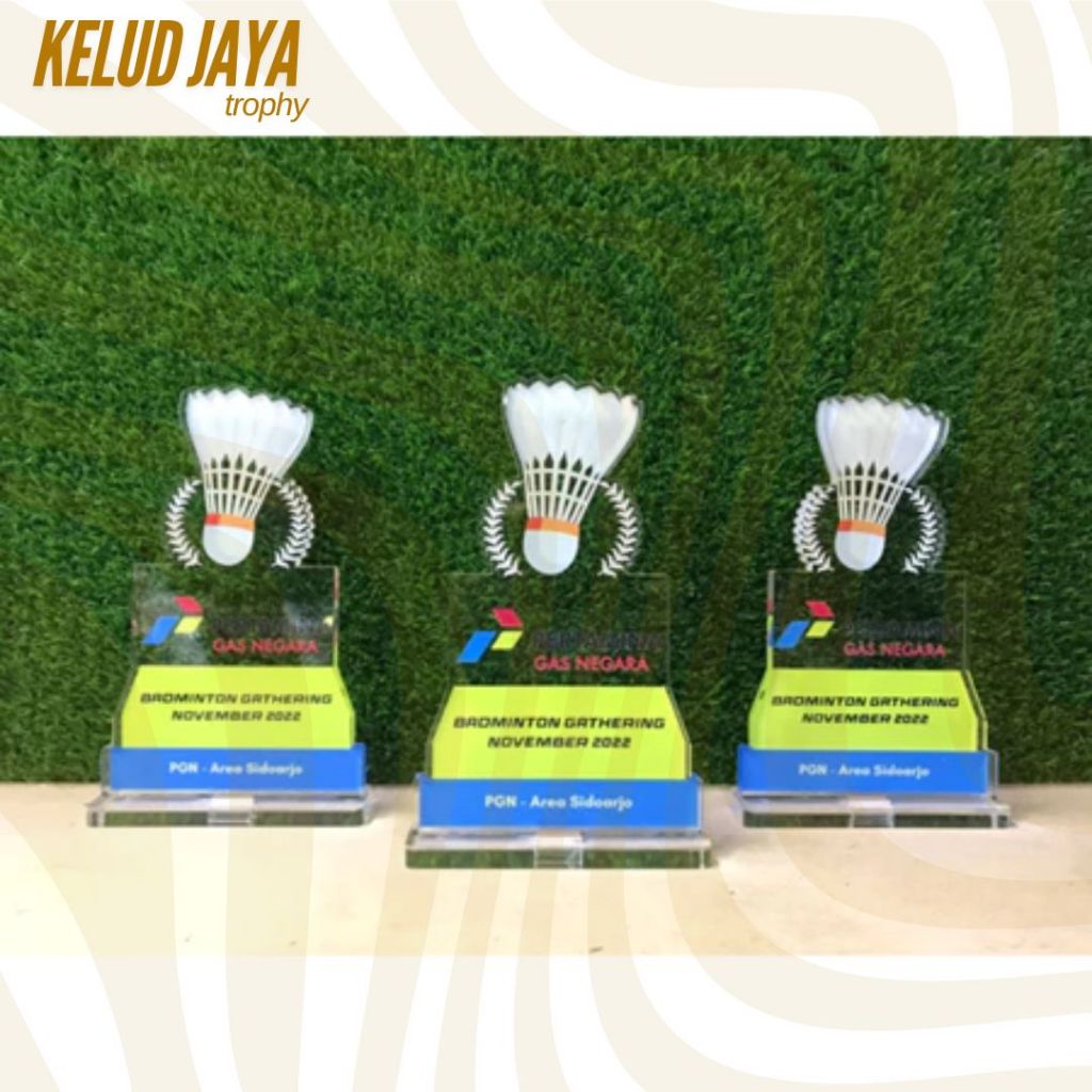 Plakat Badminton Plakat Bulutangkis Piala Badminton Piala Bulutangkis Akrilik