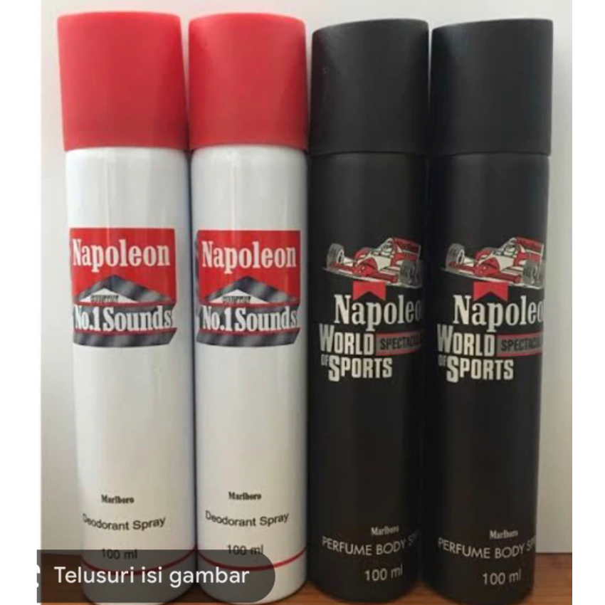 ❤MURAH & JAMINAN ORI❤ Parfum Deodorant Napoleon Marlboro Hitam / Putih 100ML