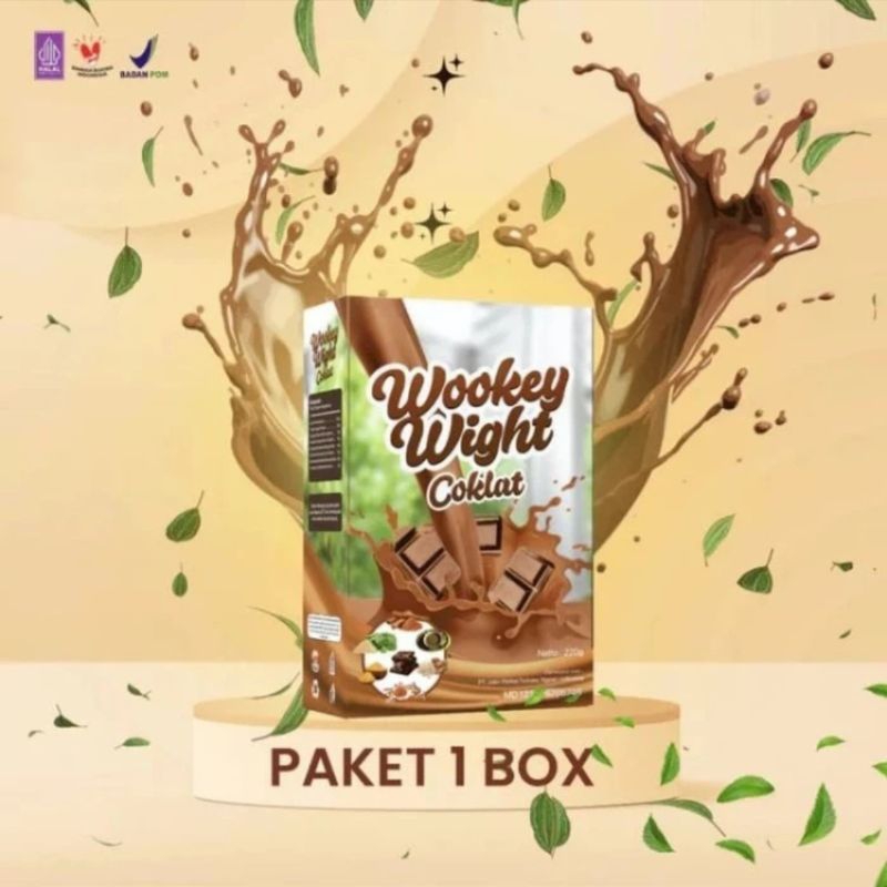 

1 Box wookey wight coklat - susu penambah berat badan alami rasa coklat