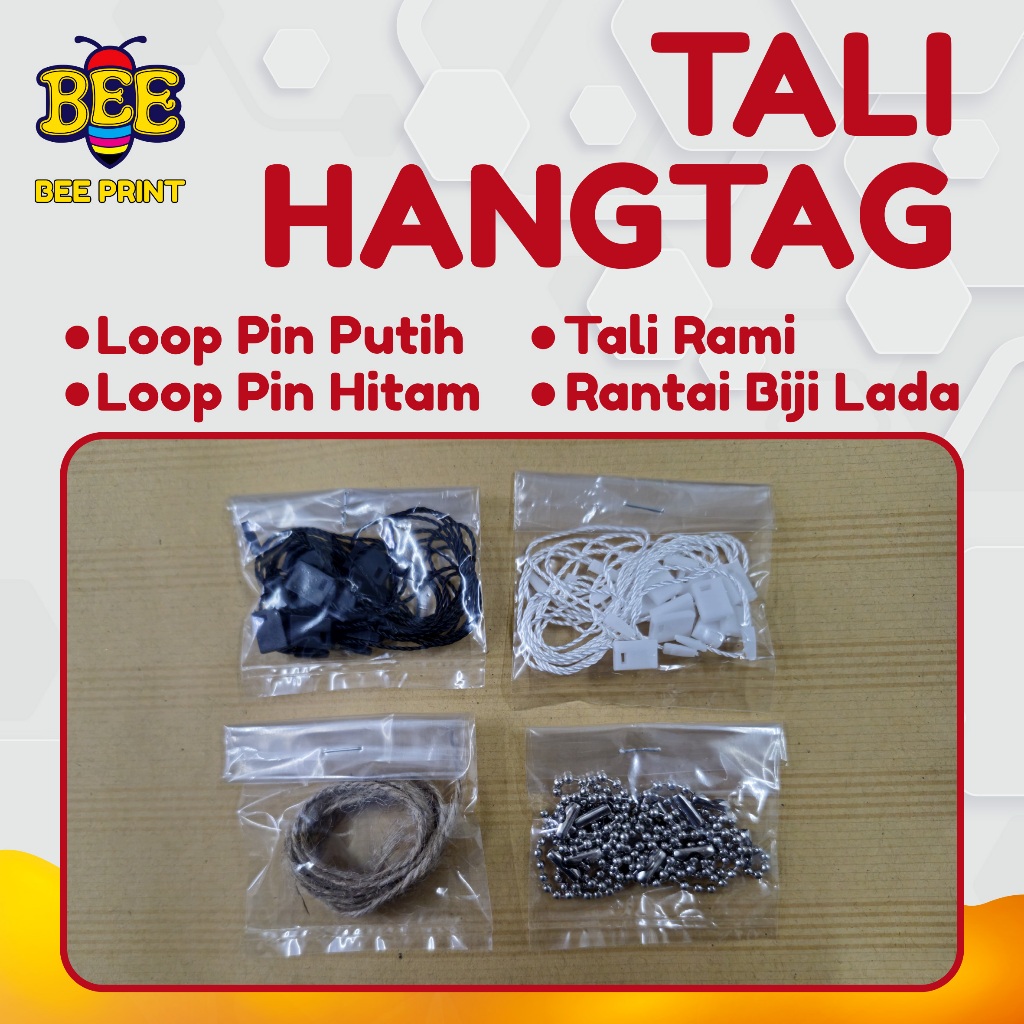 

TALI HANGTAG / TALI RAMI / RANTAI BIJI LADA / LOOP PIN / LOCK PIN / RANTAI HANGTAG / TALI RANTAI / TALI GONI