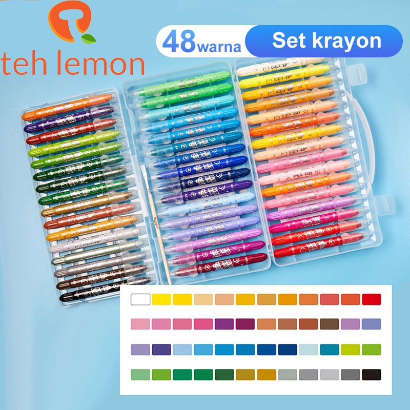 

CRAYON GRASP / CRAYON GRASP MATA SEDANG / SILKY CRAYON / WATER SOLUBLE CRAYON / KRAYON WARNA