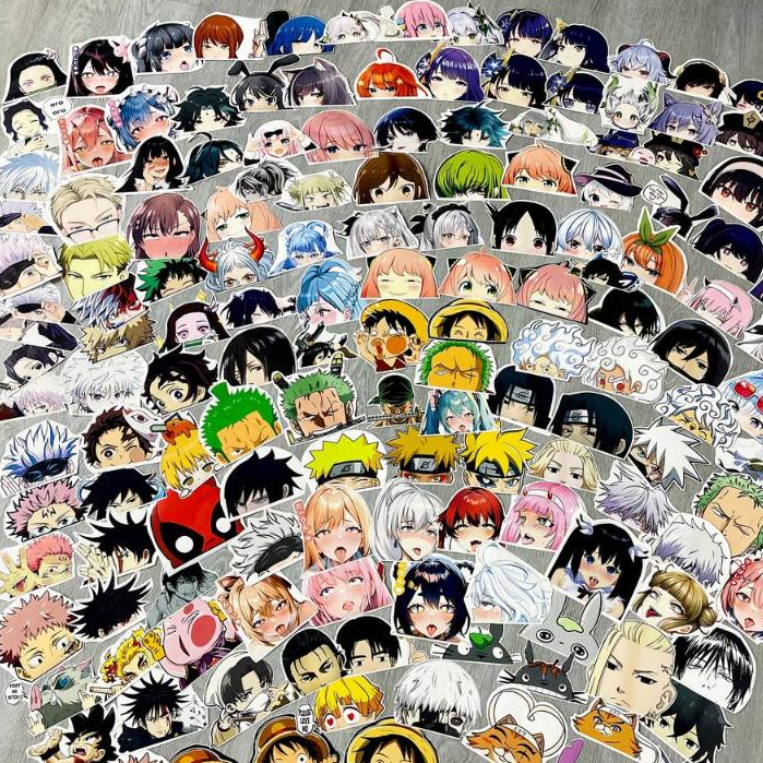 

LARGE STICKER ANIME BESAR 15 cm ( Untuk mobil, laptop, notebook dsb ) STIKER MOBIL RITRAMA CUTTING
