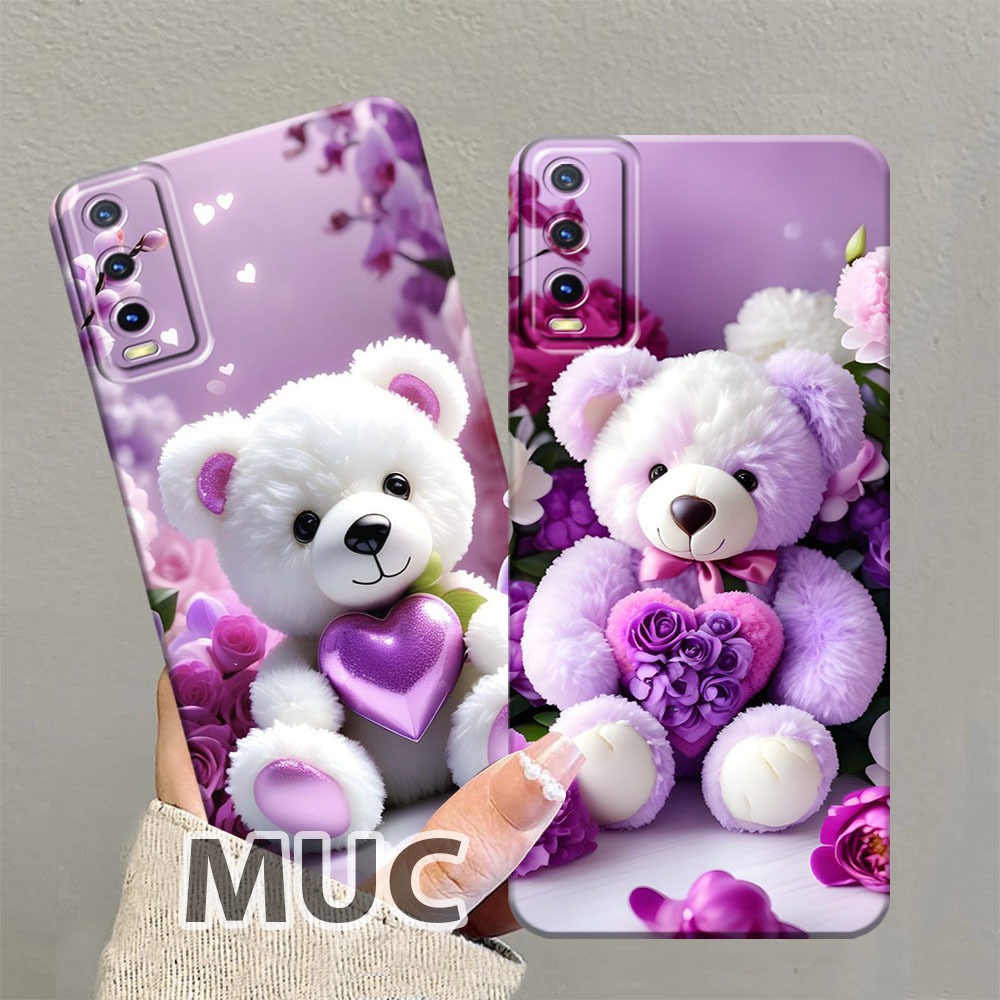 Casing Softcase Vivo Y12s/Y20/Y20s/Y20i/Y20G Softcase Bahan Silikon Motif Boneka Lucu - Casing Kekin