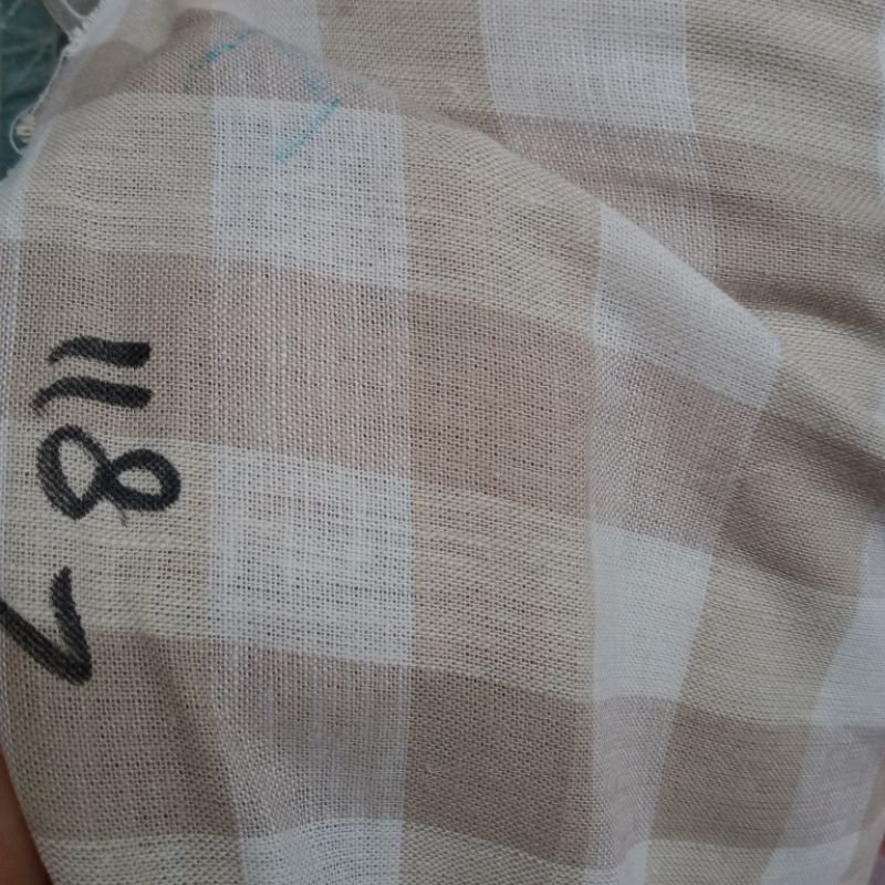 Kain katun linen - katun linen motif - cotton linen premium - katun linen import - cotton linen bren