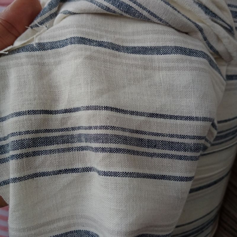 Kain katun linen - katun linen motif - cotton linen premium - katun linen import - cotton linen bren
