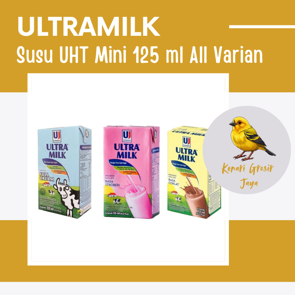 

Ultramilk Susu UHT Mini All Varian 125 Ml