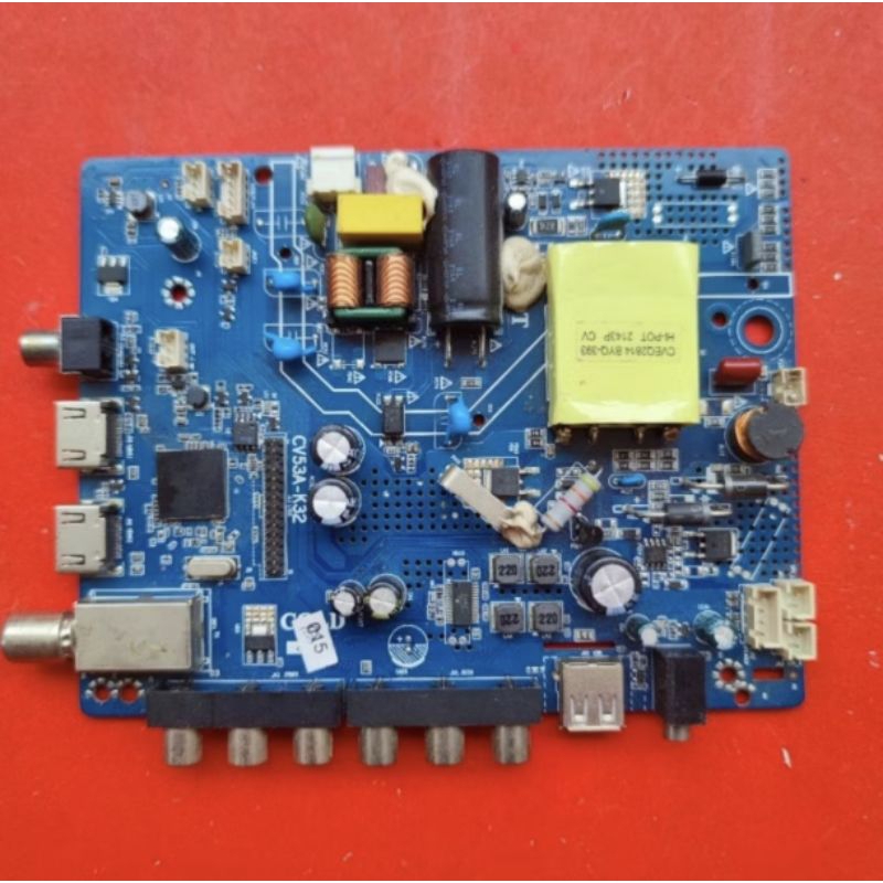 mb mobo mainboard module mesin tv Polytron PLD32V1852 PLD 32V1852 original cabutan normal