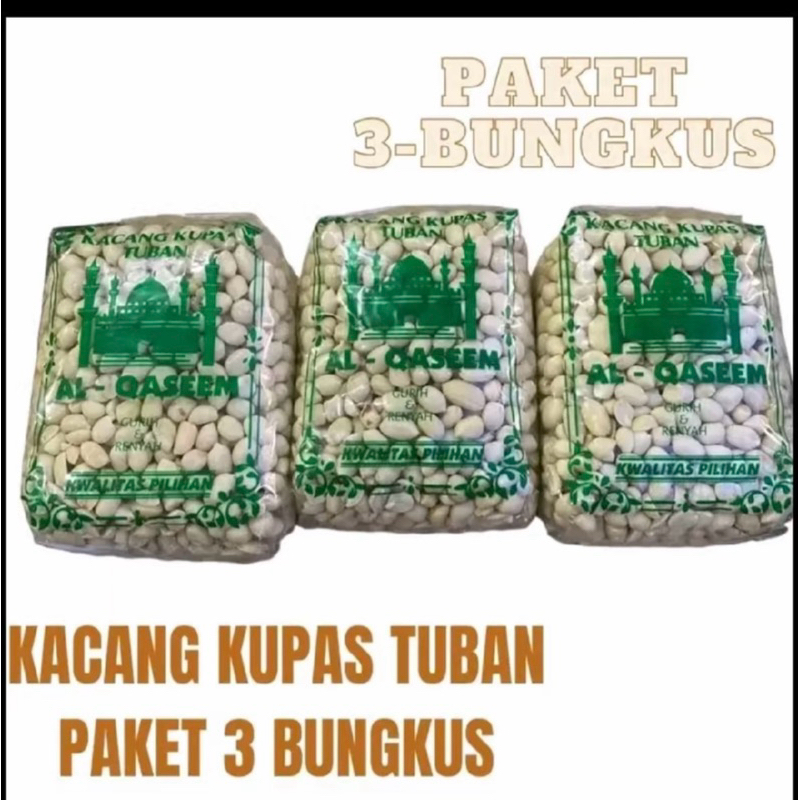 

Kacang Kupas Tuban Paket 3 Bungkus mentah berkualitas terjamin