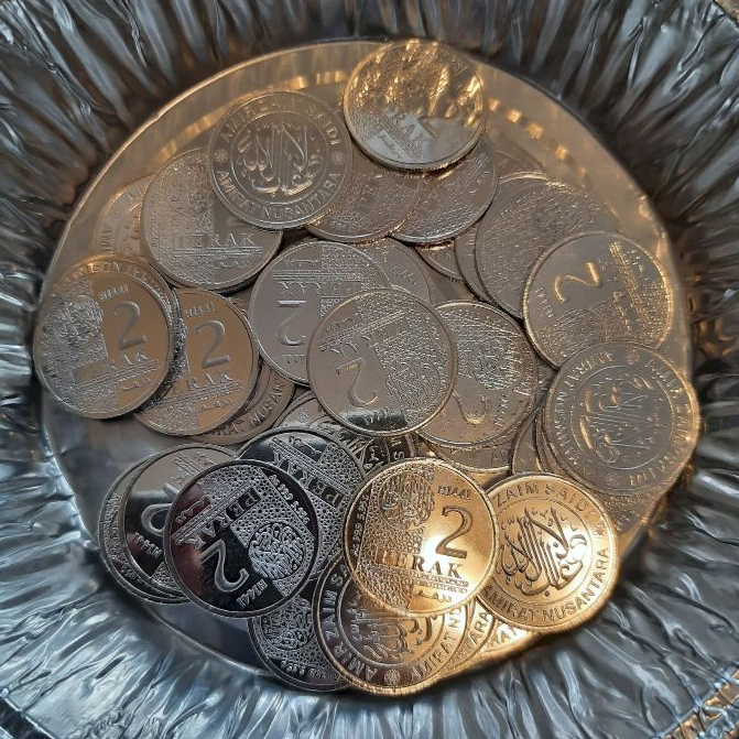LOGAM MULIA 2 DIRHAM WAKALA AMIR ZAIM KOIN PERAK MURNI SILVER COIN NO ANTAM IMN SALA