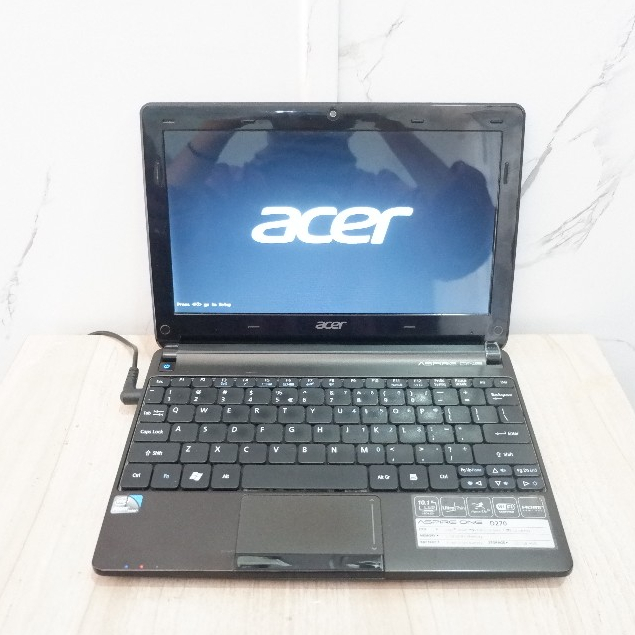 Laptop ACER ASPIRE ONE AOD270 INTEL ATOM N2600 RAM 2GB HDD 320GB Normal Siap Pakai - Laptop Murah - 