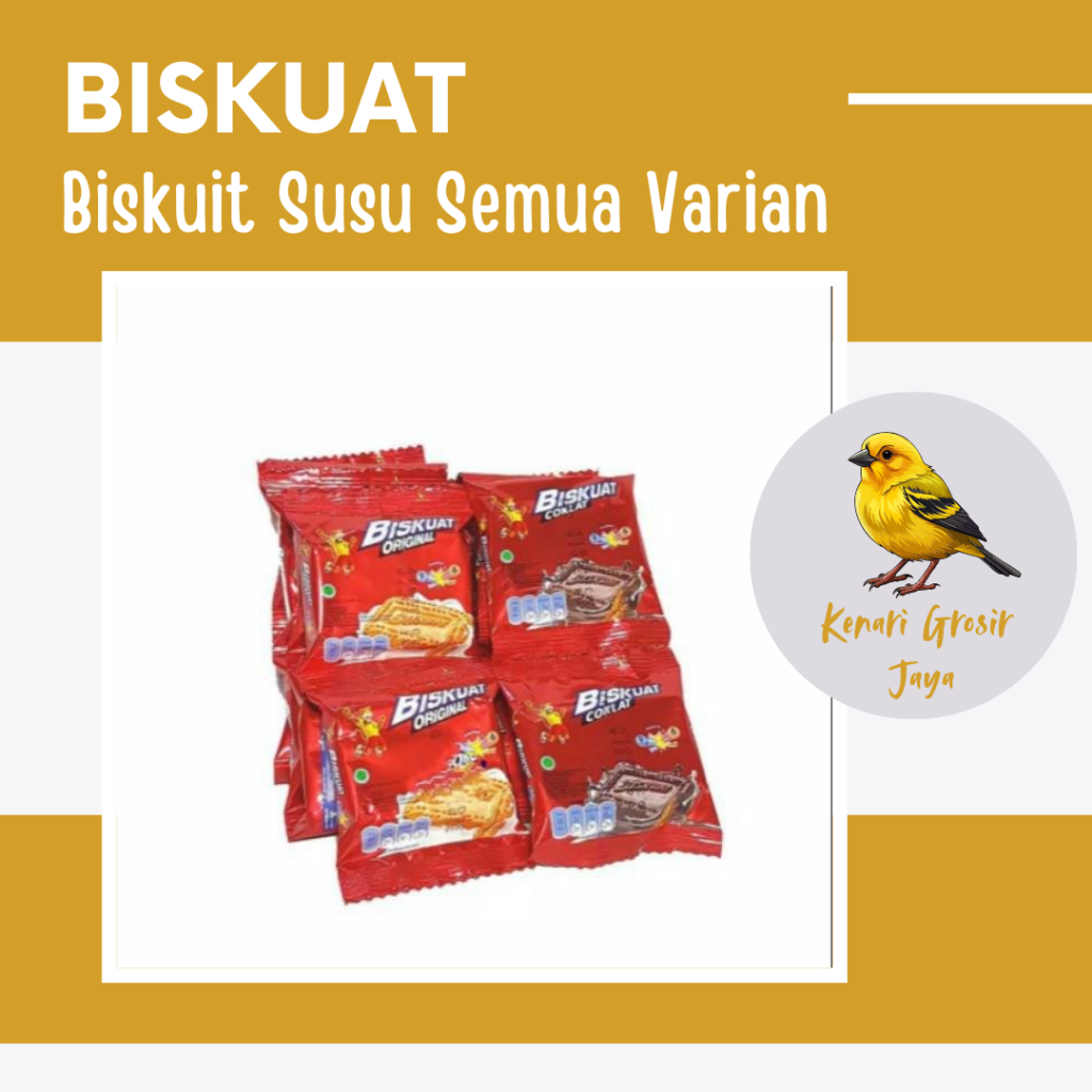 

Biskuat Biskuit Susu Renceng 10 Gram x 10 Pcs