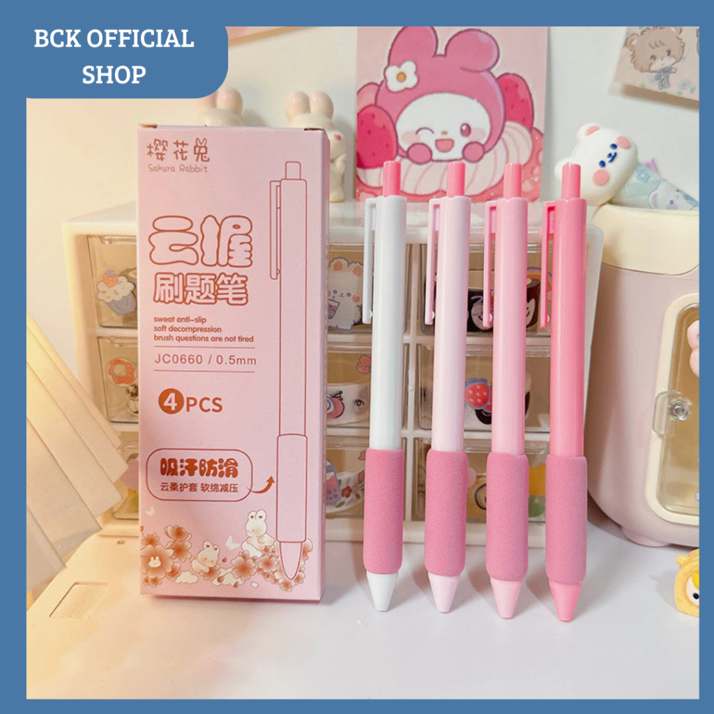 

BCK Set Pulpen Gel Pastel Colour Anti Slip Pink
