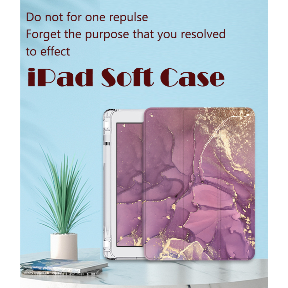 ipad case trifold case with slot pena ipad Air1/2 Gen 5/6-9.7" case case ipad Air4/Air5 -10.9" ipad