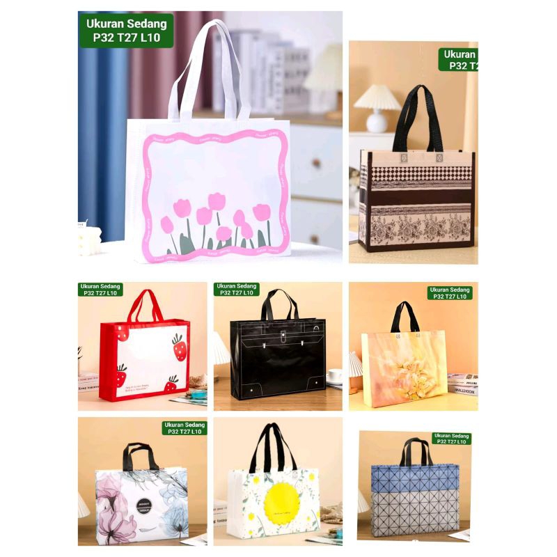 

Tote Bag -Tas Jinjing - Tas Belanja - Tas Spunbond - Tas Souvenir - Tas Jinjing Wanita - Tas Lipat