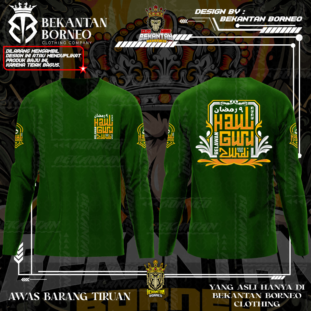 KAOS BAJU RELAWAN JEMAAH HAUL GURU ZUHDI / ABAH GURU ZUHDI / ABAH HAJI KE 5 LENGAN PANJANG
