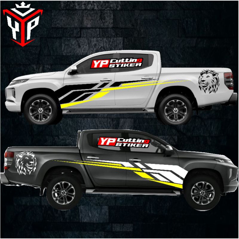 Sticker mobil triton sticker list terlaris mobil triton stiker mobil triton terbaru