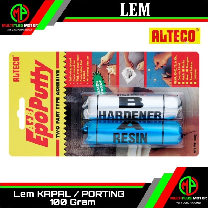 Lem Porting Kapal EPO PUTTY ALTECO 100G KEMASAN BESAR