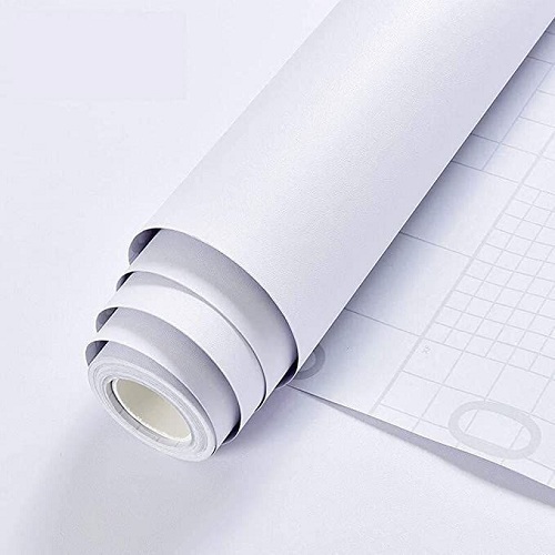 Wallpaper Stiker Dinding Polos Putih 45cm x 10m