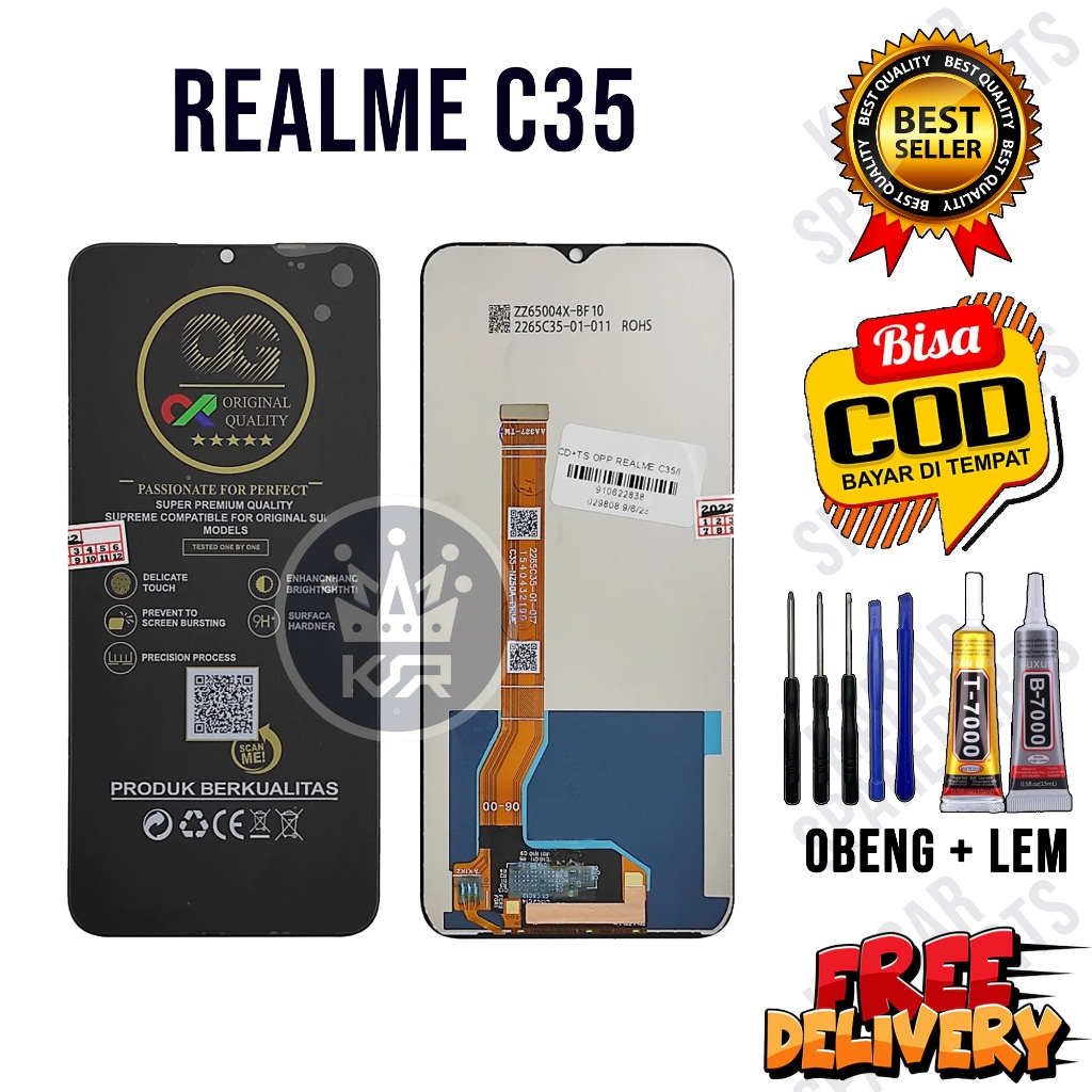 Lcd REALME C35 Original OEM Quality Lcd Touchscreen Fullset