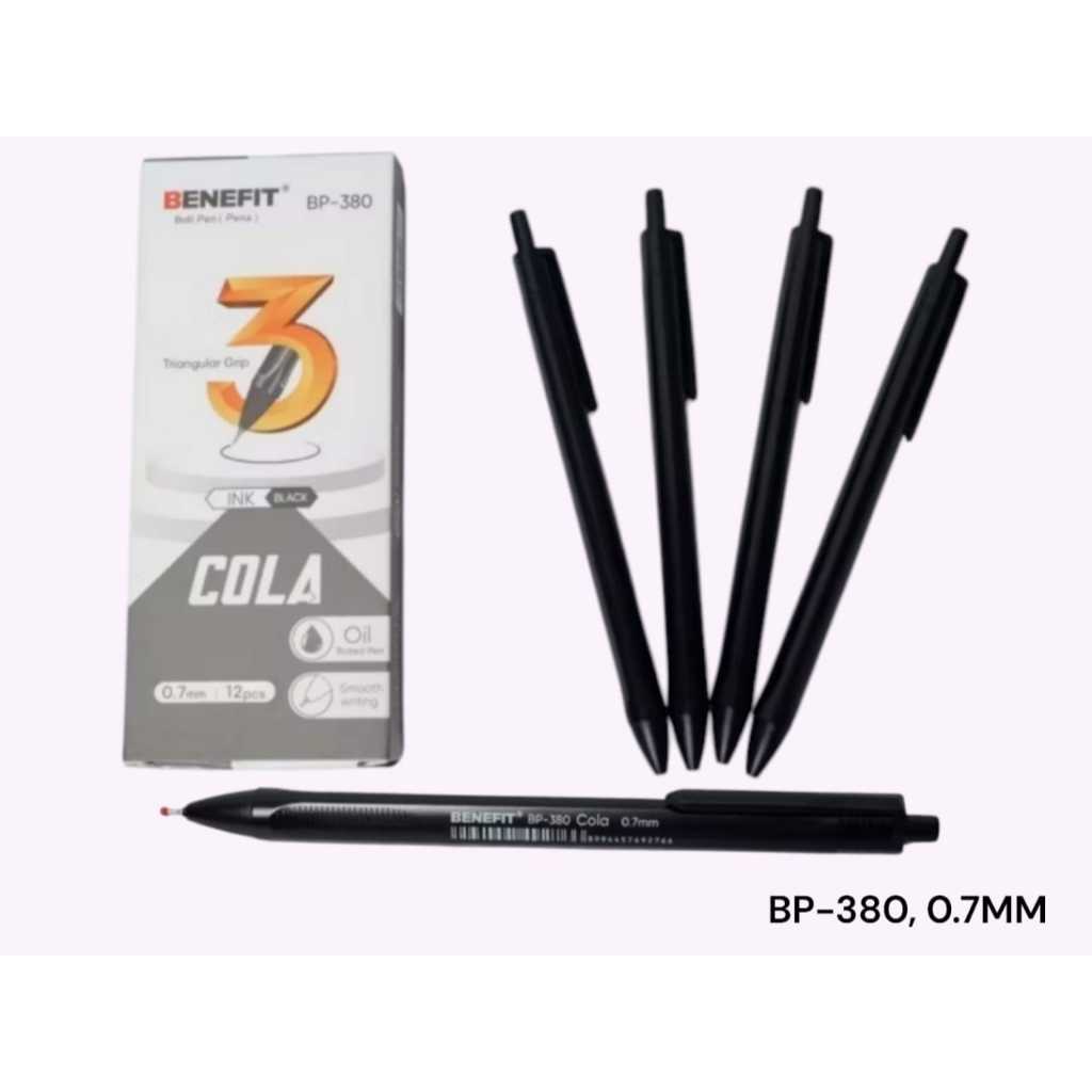 

Pulpen Cetrek Tekan Ujung Lancip 0.7 mm Ballppoint triangular Pen Rectract BP-380
