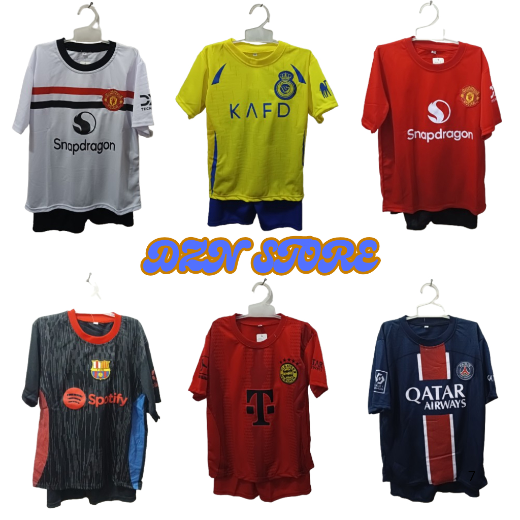 PROMO Setelan baju anak Club Eropa / baju bola anak Club Eropa / setelan baju bola anak 2024 / 2025