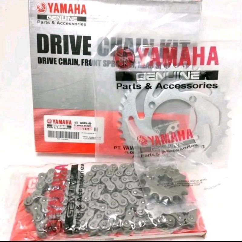 GEAR SET KOMPLIT + RANTAI YAMAHA JUPITER MX OLD LAMA 1S7 / JUPITER MX OLD / GEAR SET JUPITER MX OLD 