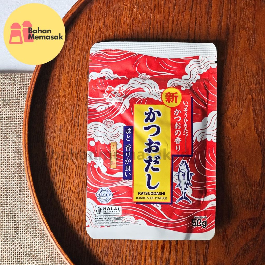

Dashi Daikichi Hondashi Katsuodashi 50 gram Sup Jepang Ikan Bonito Soup Powder Halal