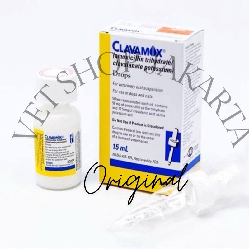 Zoetis Clavamox drops antibiotik kucing anjing