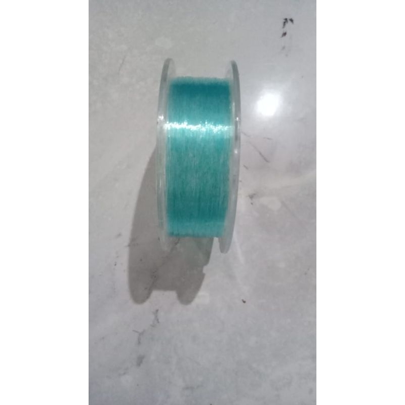 senar pancing kecil kuat 30kg anti kriting mudah tenggelam dan tahan gesekkan,, biru Laut,,100 meter