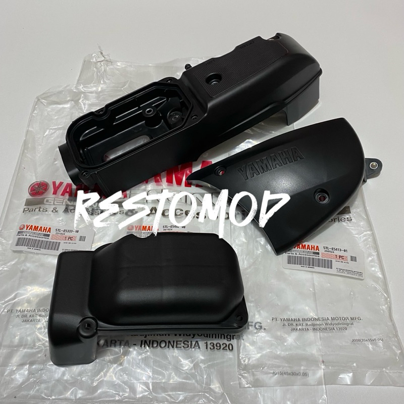 Cover cvt mio 5TL original yamaha tutup cvt mio sporty cover bak cvt block plastik cvt mio sporty