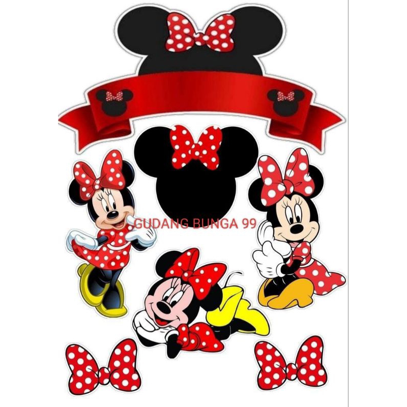 TOPPER KUE ULTAH//BUKET DLL EDISI MICKEY MOUSE DKK ...