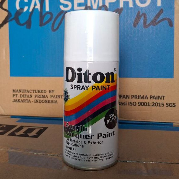 PILOX PILOK CAT SEMPROT DITON 300CC HITAM GLOSSY / BLACK 839