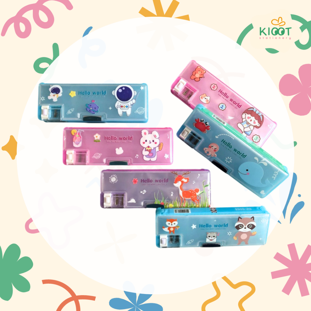 

Kioot - Tempat Pensil Magnet Kotak Pensil Alat Tulis Anak Sekolah Karakter Lucu Warna DZ-0066