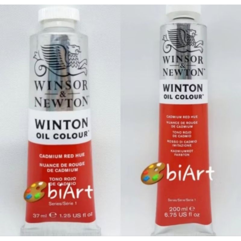 

Cat Minyak Winton Oil Colour 200ml / 37ml Cadmium Red Hue Winsor & Newton