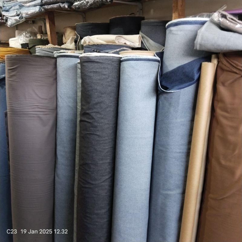 HARGA/1 CELANA /125 CM | KAIN DENIM 14oz - BAHAN LEVIS NON STRETCH JEANS - KAIN DENIM LEVIS ORIGINAL