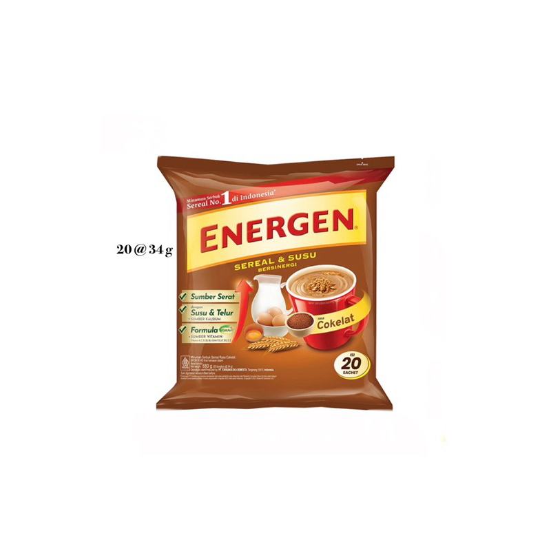 

Energen Minuman Sereal Cokelat 20 x 34 g