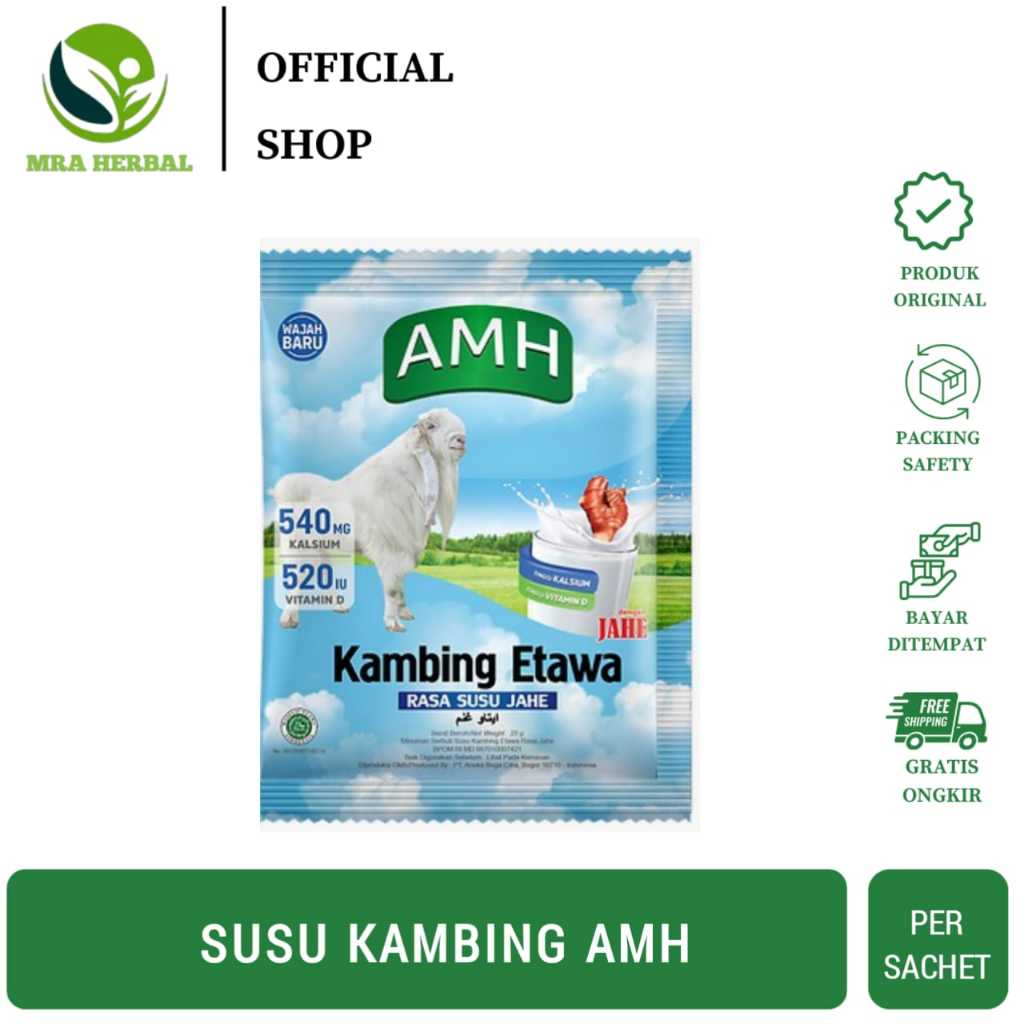 

Susu Kambing Etawa AMH PER SACHET | Susu Kambing Etawa AMH Rasa Jahe