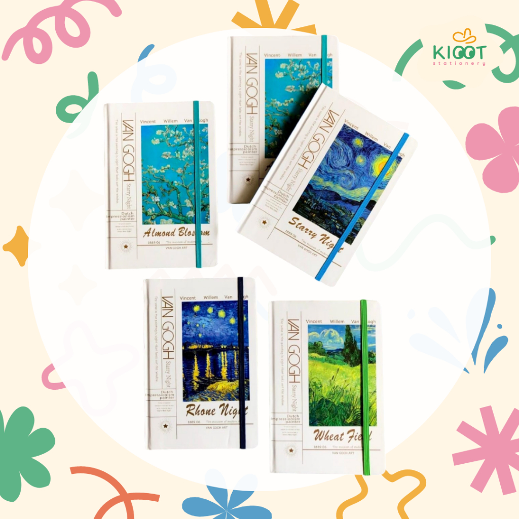 

Kioot - Agenda Tali A5 / Buku Tulis Cover Lukisan Van Gogh / Notebook Starry Night 6031