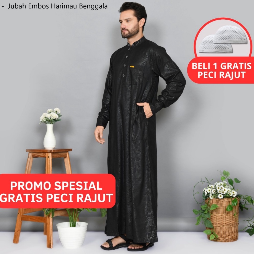 Banyak dicari JUBAH SULTAN DEWASA MOTIF HARIMAU BAHAN ADEM GAMIS PRIA Dewasa Embos Premium Jubah Pak