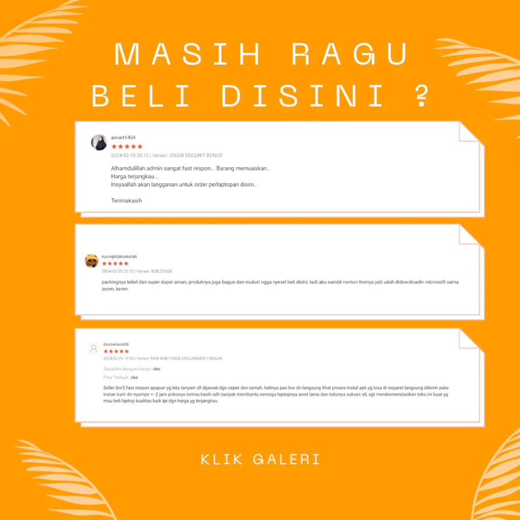 Laptop Sekolah Murah HP N200 RAM Besar 8GB 128GB 15.6 HD Windows 11 Original Silver