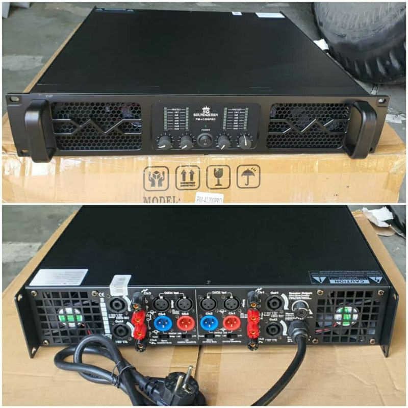 Power Soundqueen PM41200PRO Power Amplifier Soundqueen SQ Power 4 chanel