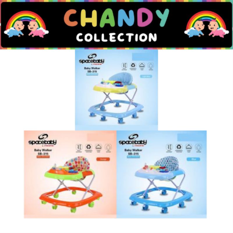 BABY WALKER SPACE BABY SB 315 (MAINAN RODA KEMUDI)