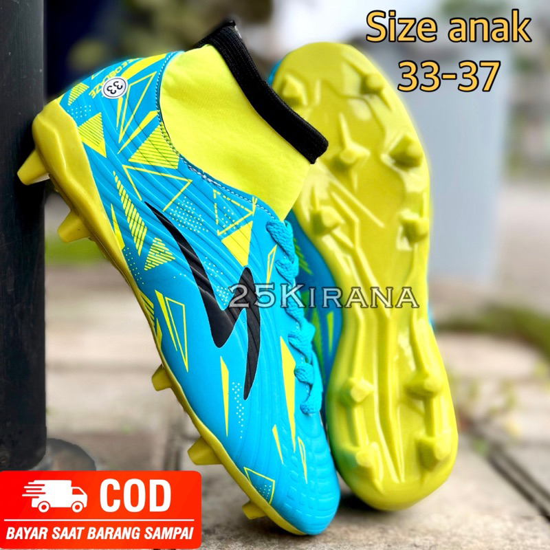 sepatu sepakbola sepatu bola specs anak anak model boots ukuran 33 34 35 36 37 SD SMP BISA BAYAR DIT