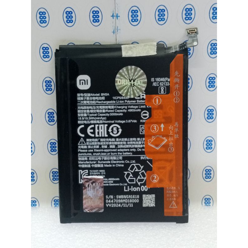 baterai bn5a POCO M3 PRO 5g bn5a original