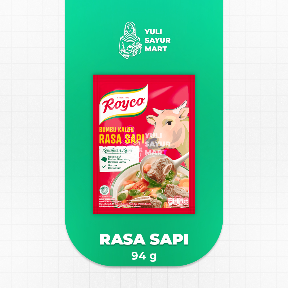 

Royco Bumbu Kaldu Rasa Sapi 94g - Yuli Sayur Mart