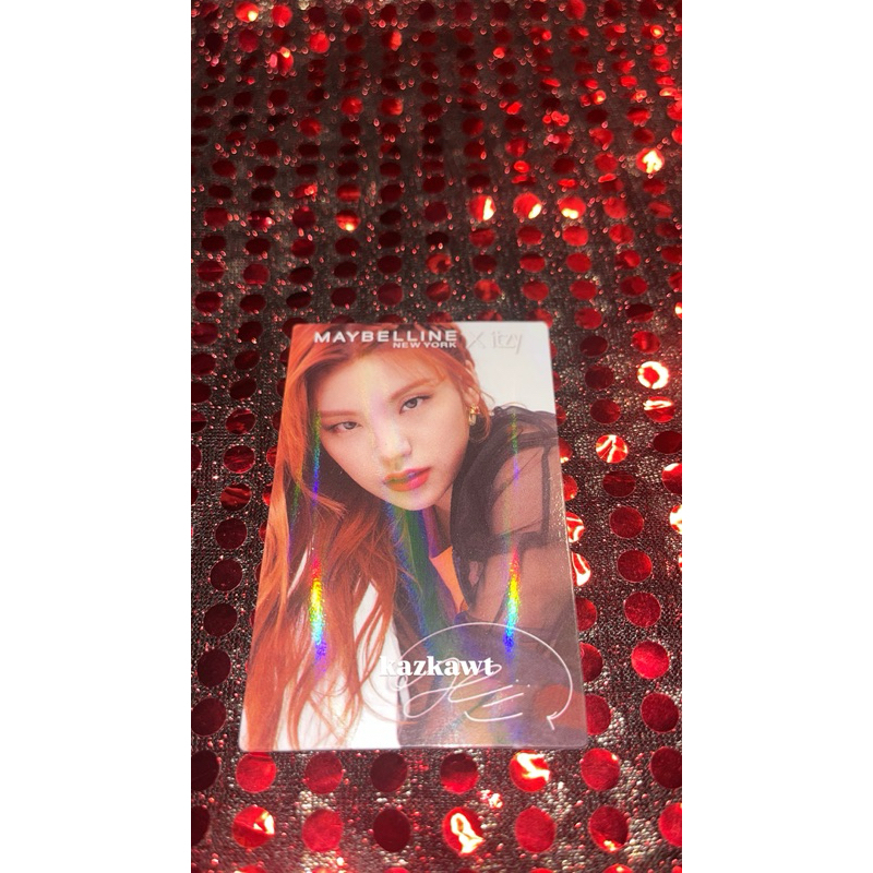Photocard Itzy Yeji Pressplay Maybelline