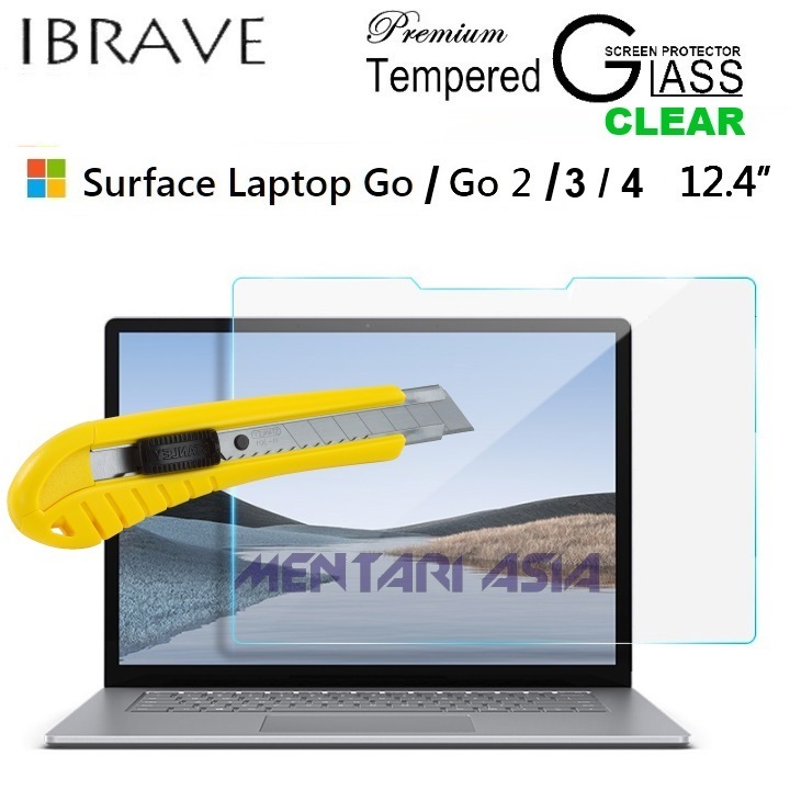 Tempered Glass Surface Laptop GO-1-2-3-4  (12.4") - iBrave Premium Glass CLEAR