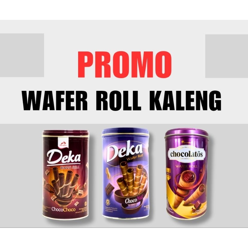 

PROMO Kue Lebaran Deka & Chocolatos egg rolls wafer roll